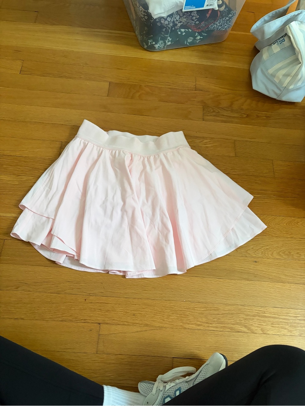 lululemon athletica Light Pink Tiered Skater Skirt